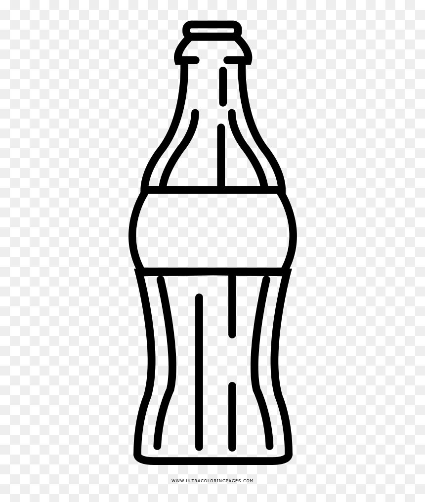 Soda bottle coloring page