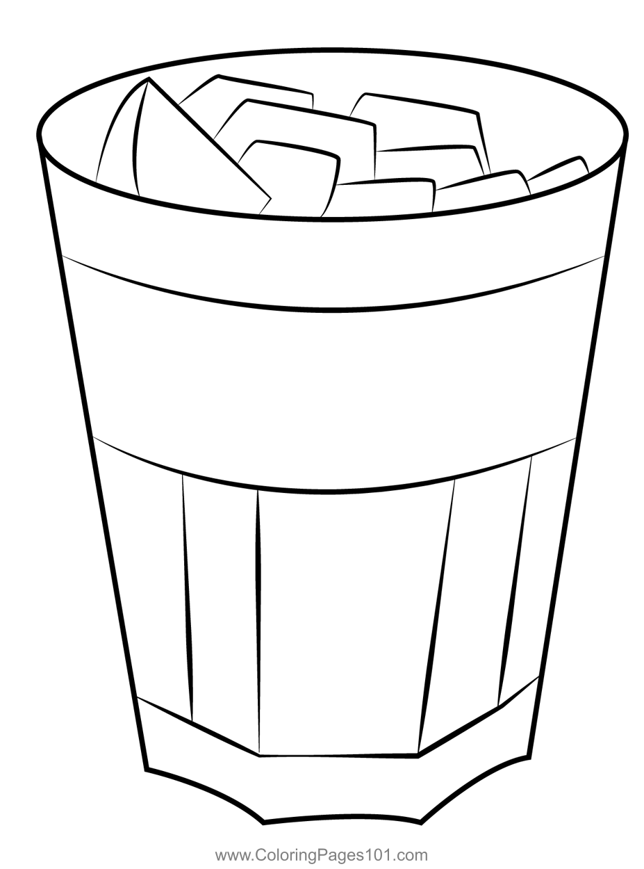 Campari soda coloring page for kids