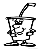 Soda pop coloring pages