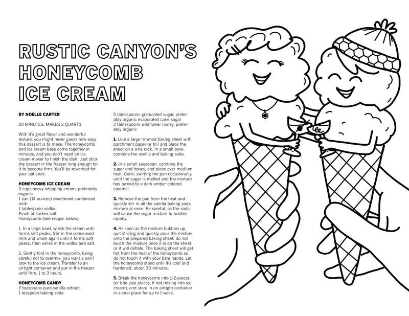 Little coloring book of sweet recipes â shop la times