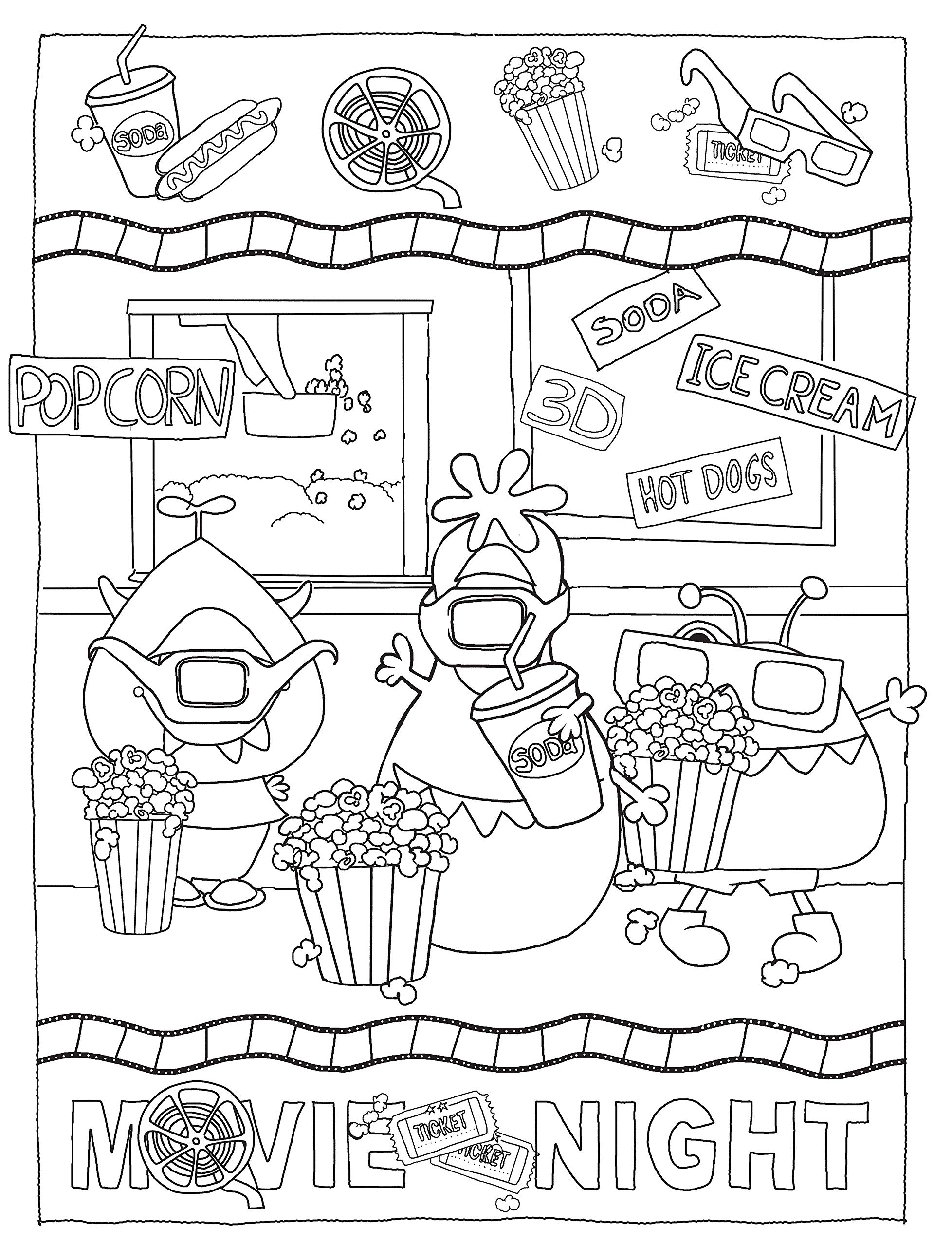 Eek monsters coloring book