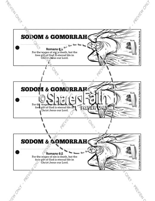 The story of sodom and gomorrah sunday school coloring pages â