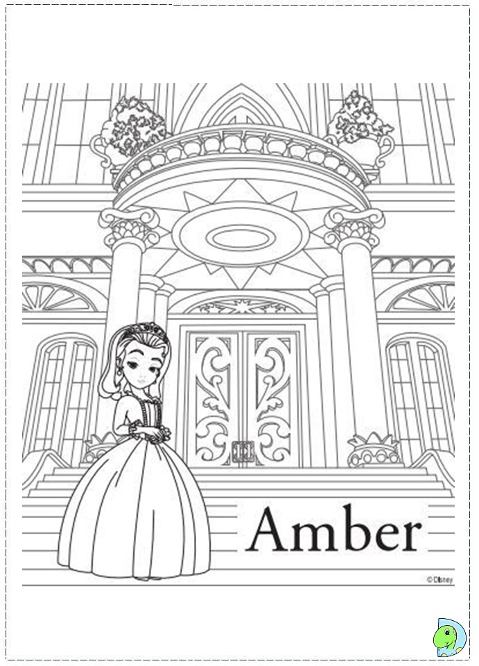 Sofia the first coloring page