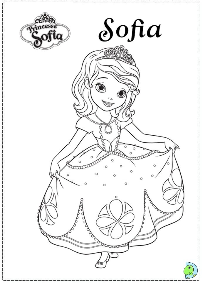 Sofia the first cartoon coloring painting book for kids