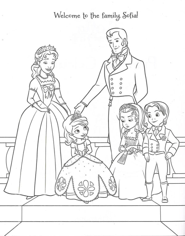 Disney sofia the first princess colouring