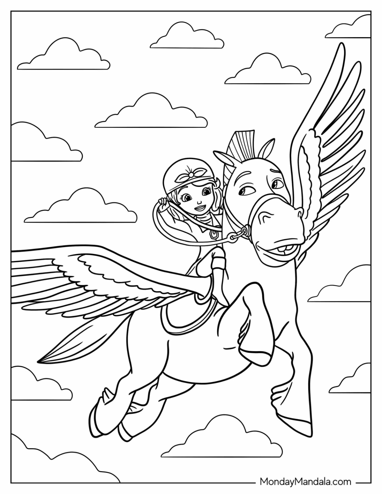 Sofia the first coloring pages free pdf printables