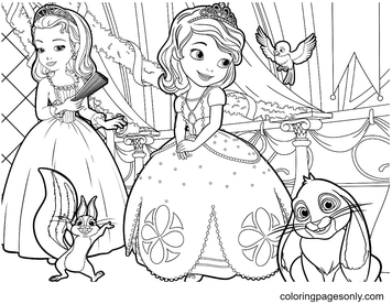 Sofia the first coloring pages