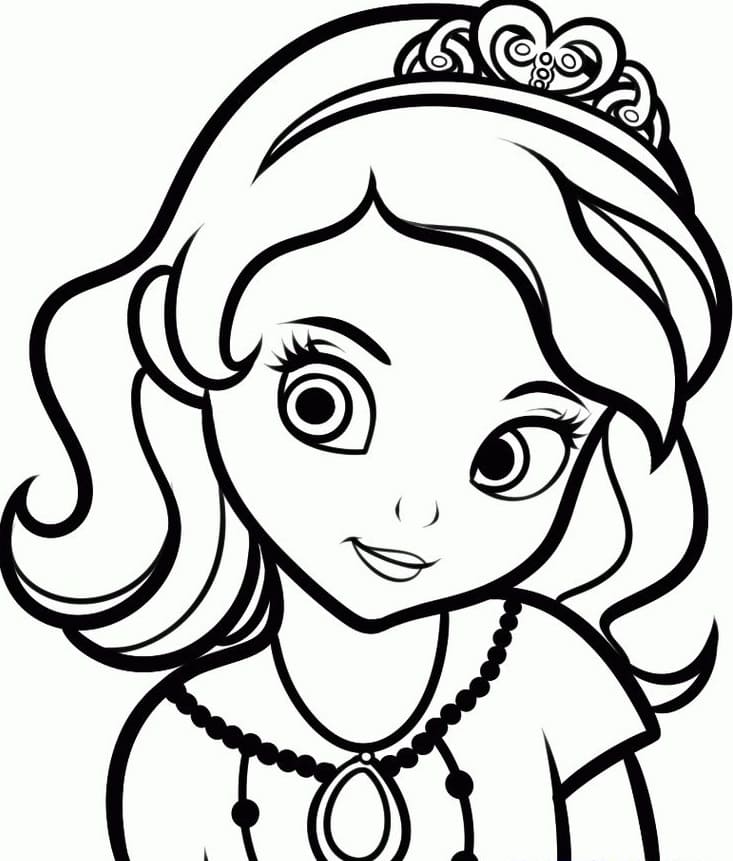 Sofia the first coloring pages