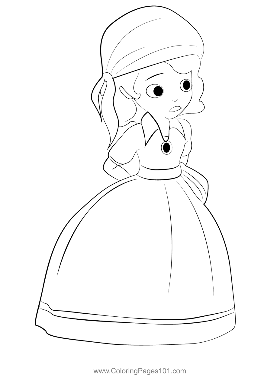 Sofia coloring page for kids