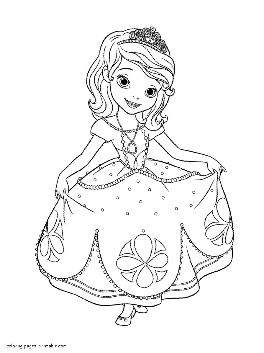 Coloring pages sofia coloring