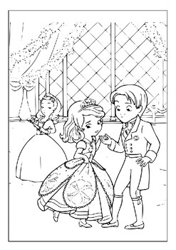 Keep your child entertained with sofia the first printable coloring pages pdf