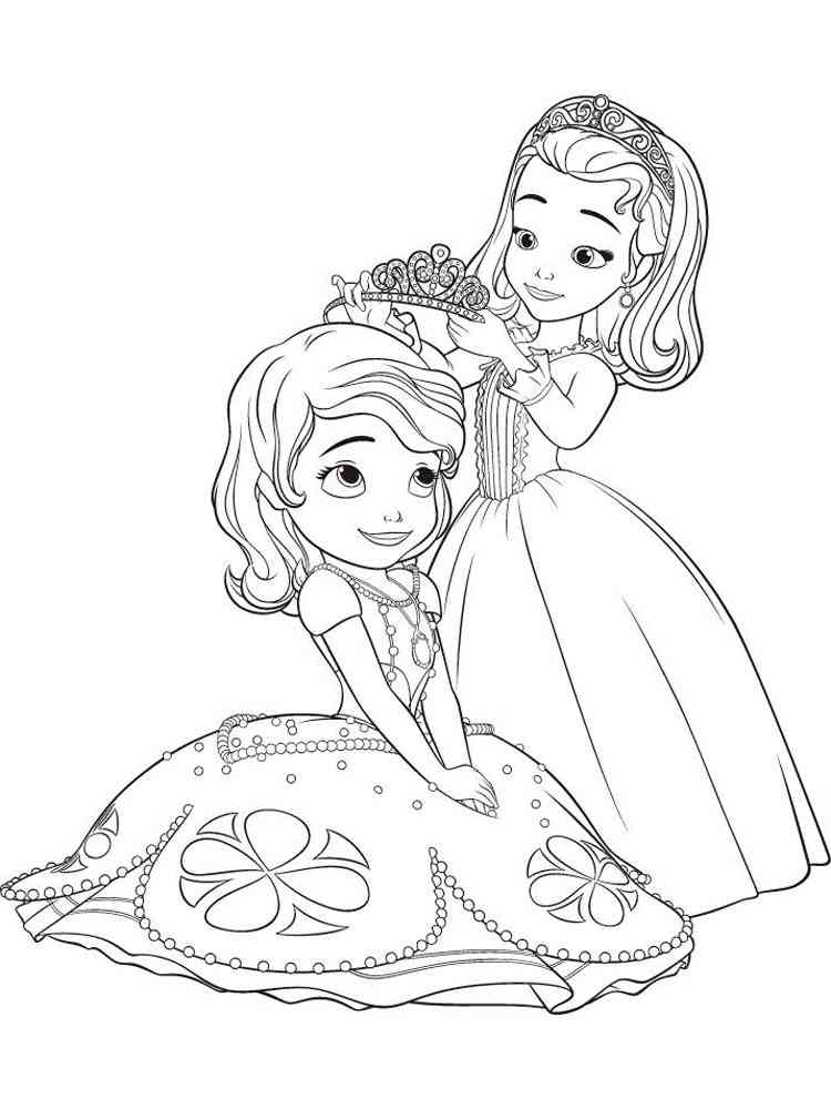 Sofia the first coloring pages