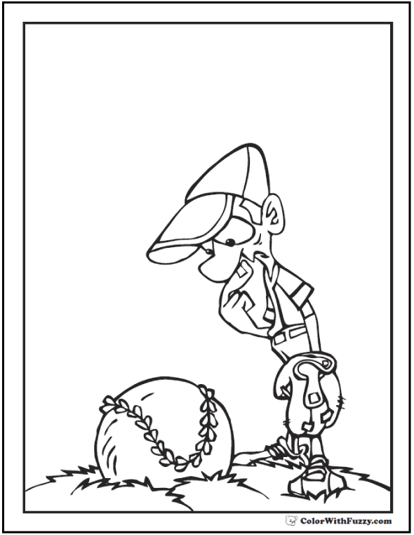 Baseball coloring pages â pitcher and batter sports coloring pages