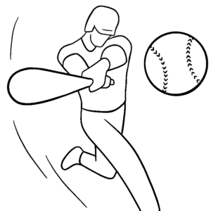 Softball coloring pages printable for free download