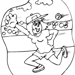 Softball coloring pages printable for free download