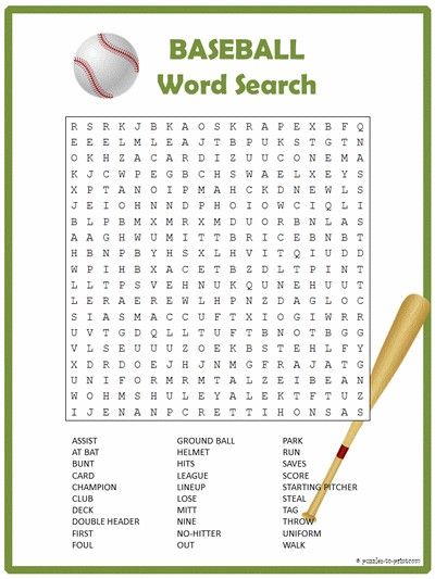 Free printable baseball word search baseball coloring pages baseball activities kids word search