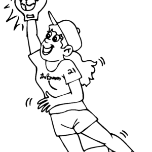Softball coloring pages printable for free download
