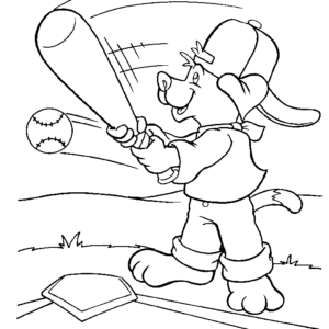 Softball coloring pages printable for free download