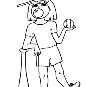 Softball coloring pages printable for free download
