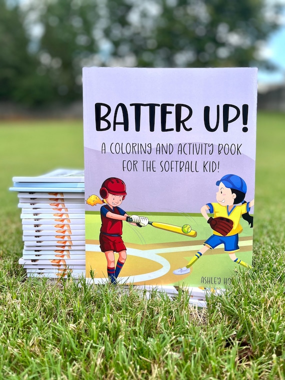 Softball coloring book softball activity books for kids softball coloring sheets sports book for toddler gift for softball kids