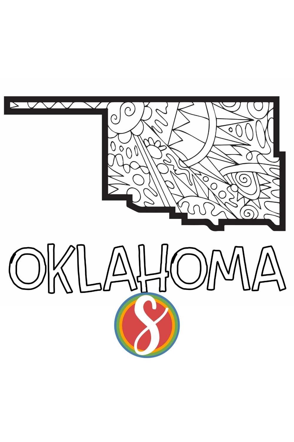 Free oklahoma coloring pages â stevie doodles