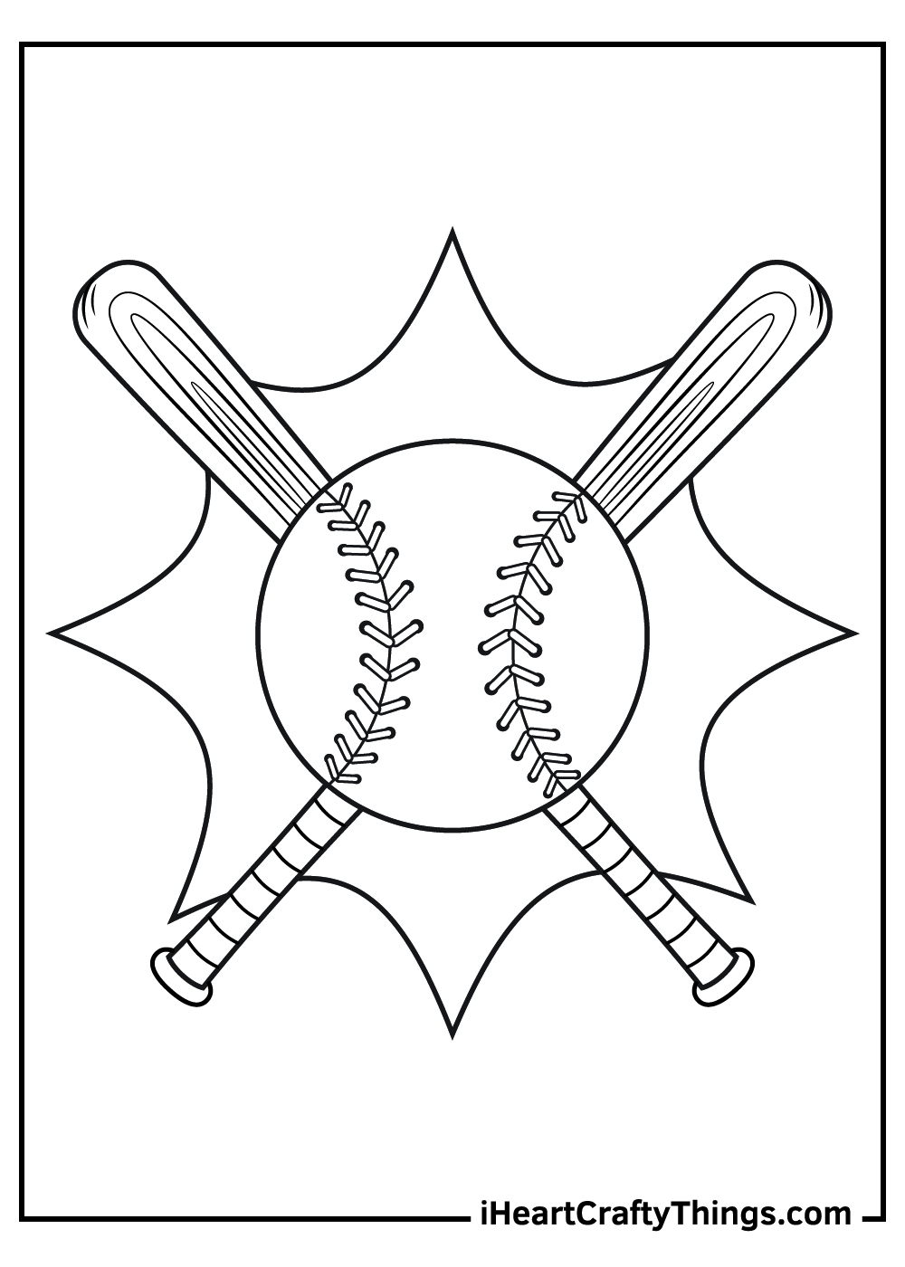 Baseball coloring pages free printables