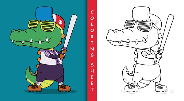 Baseball coloring pages royalty
