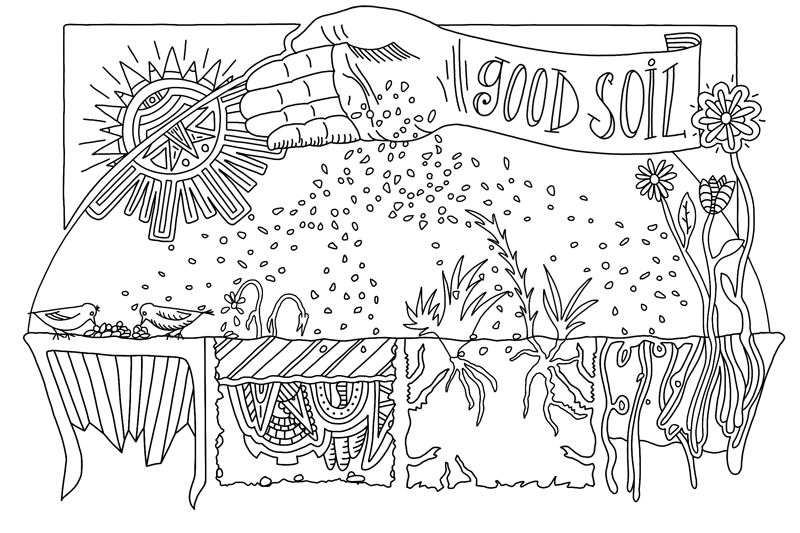 Illustrated earth coloring posters â illustrated ministry