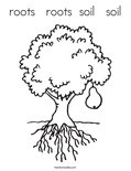Roots roots soil soil coloring page