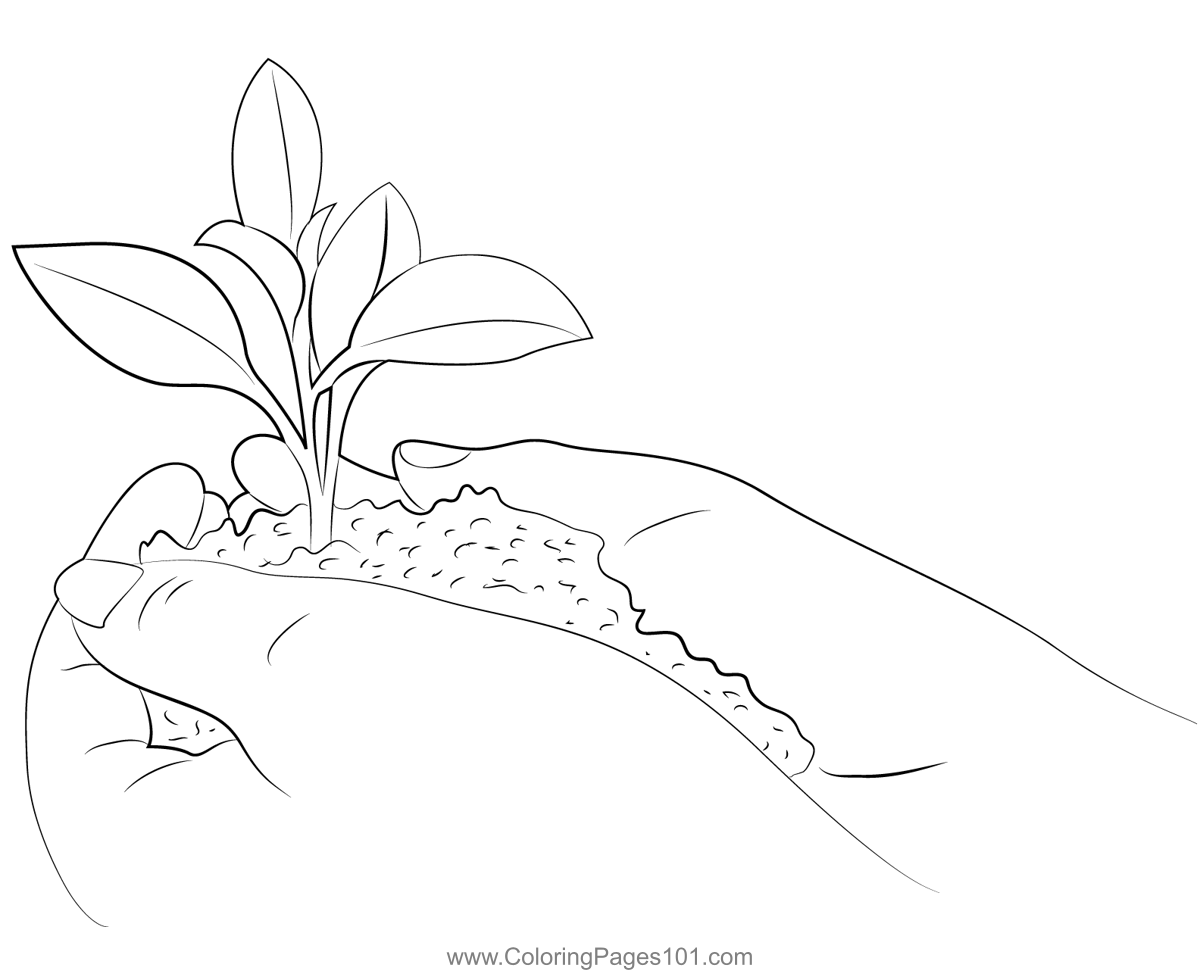 National environment day coloring page for kids