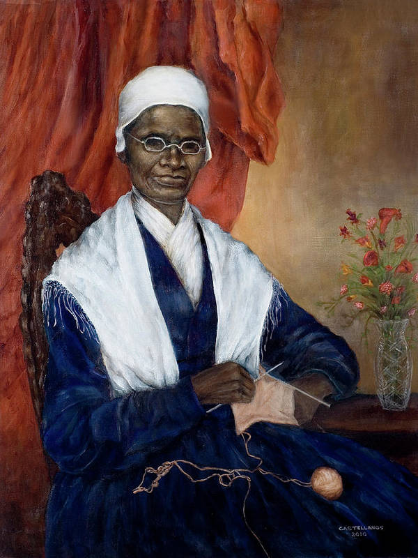 Portrait of sojourner truth art print by sylvia castellanos