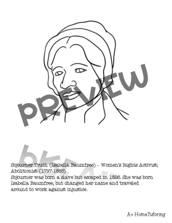 Black history month coloring packet made by teachers