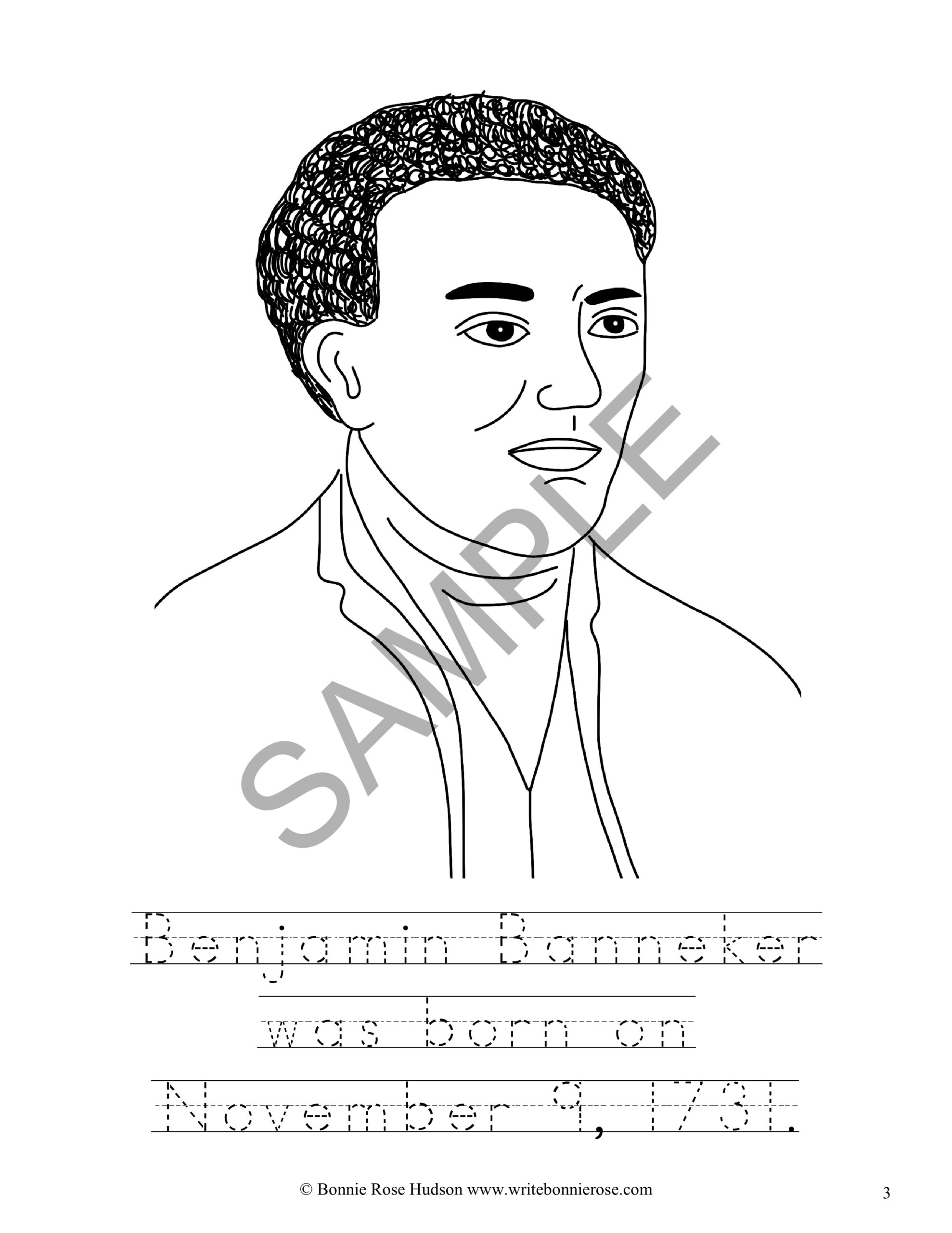 Benjamin banneker and sarah goode coloring book