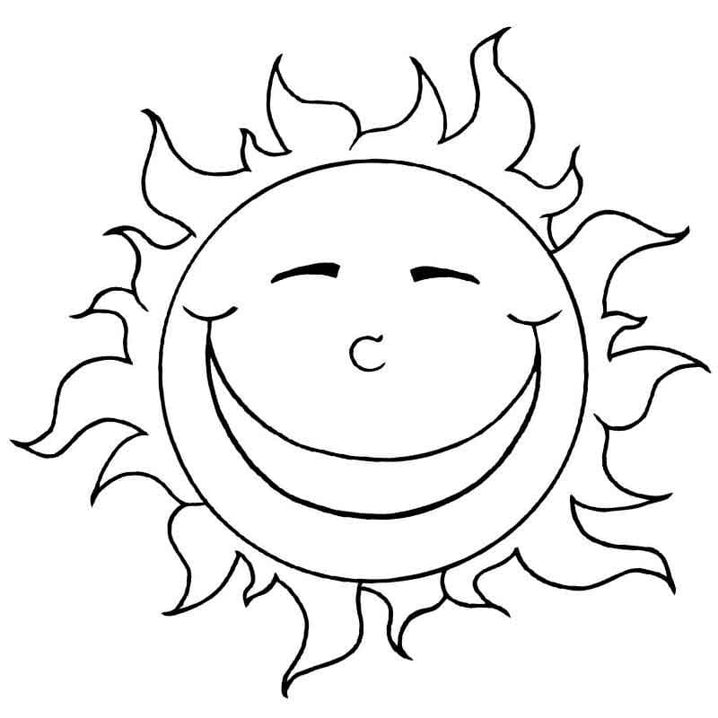 Sun coloring pages best pictures free printable
