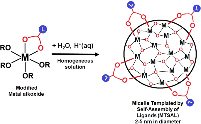 Molecular mechanisms of the metal oxide sol