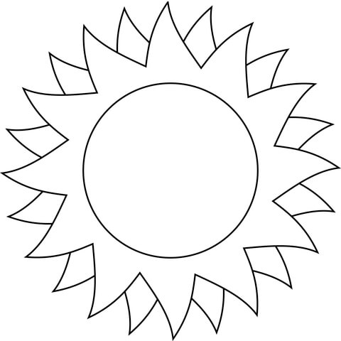 Dibujo de sol para colorear dibujos para colorear imprimir gratis