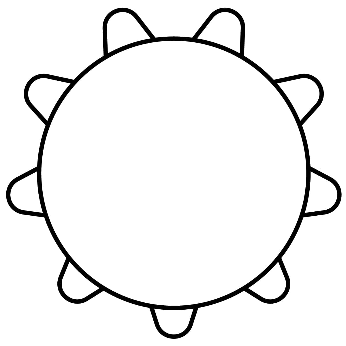 Dibujo de sol para colorear e imprimir
