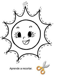 Recursos y actividades pa educaciãn infantil actividad recort elementos del universo sol pa colore dibujos actividades