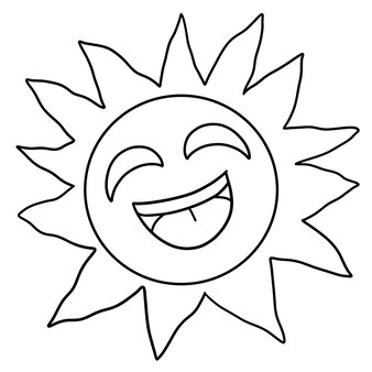 Imãgen de sol para colorear