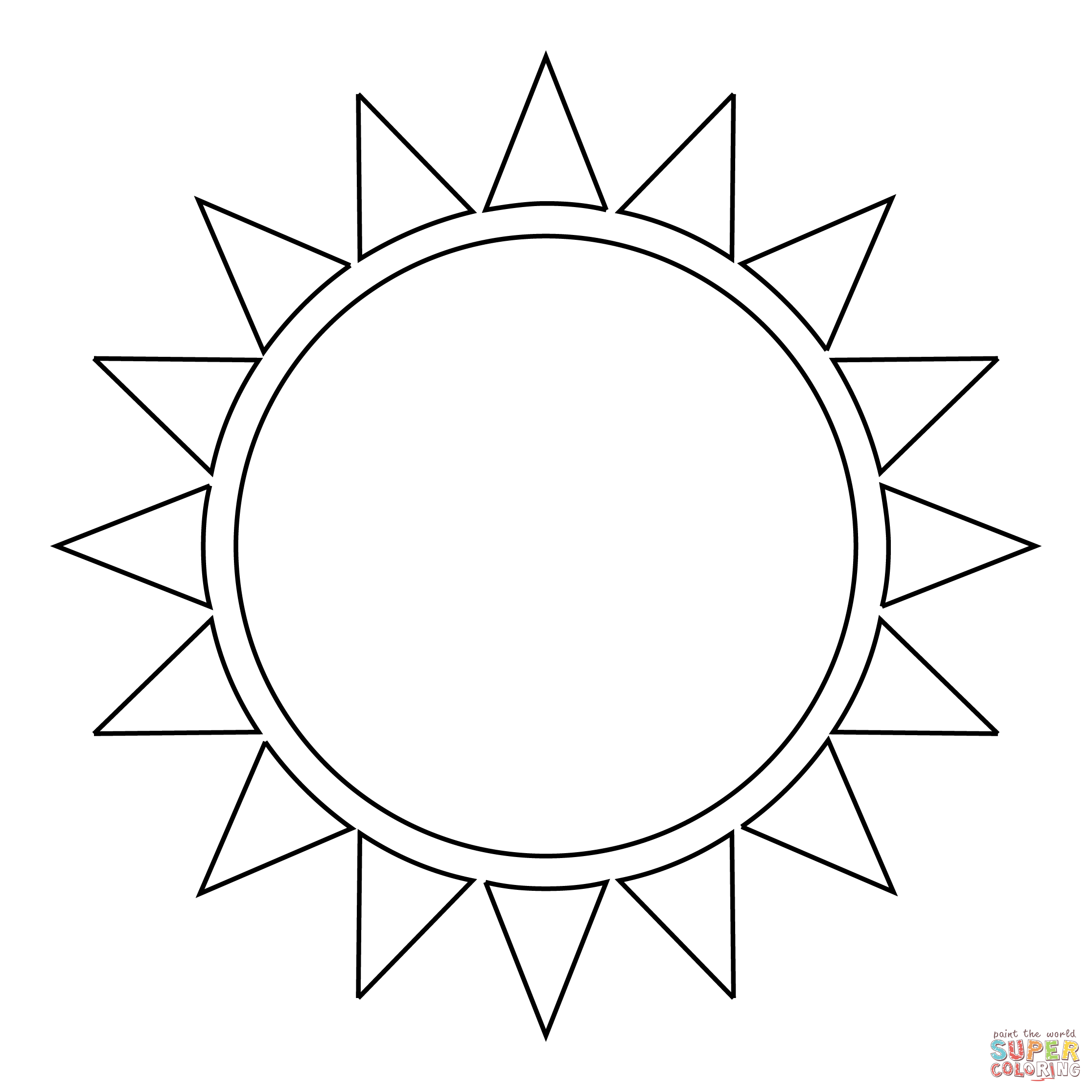 Dibujo de sol para colorear dibujos para colorear imprimir gratis