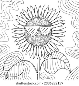 Imãgenes fotos de stock objetos en d y vectores sobre sunflower coloring page