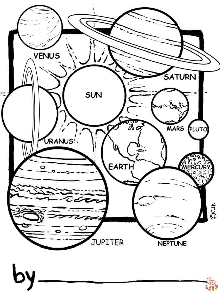 Explore the solar system free printable coloring pages