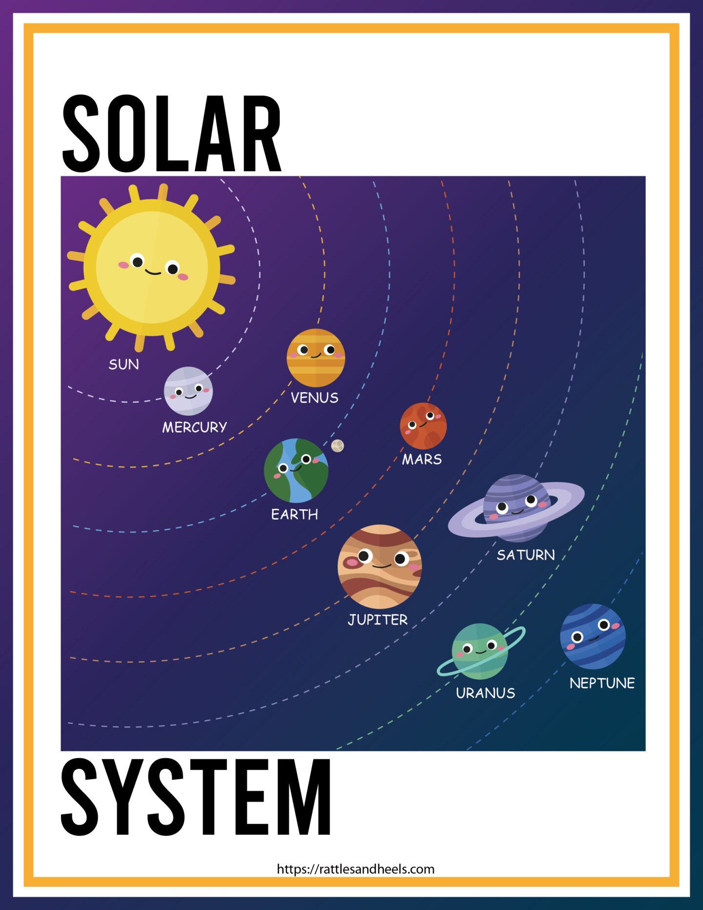Free solar system worksheets for kids
