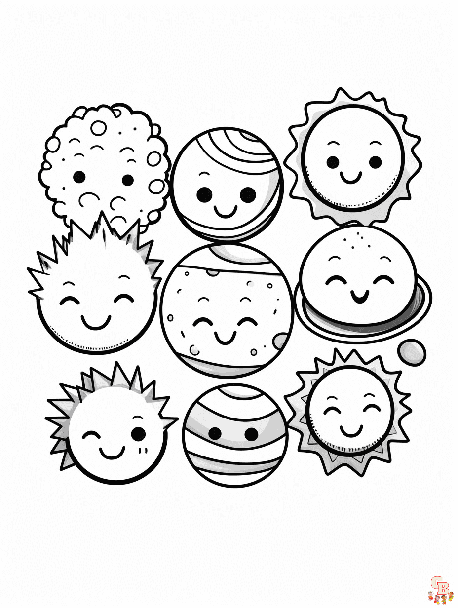 Explore the solar system free printable coloring pages