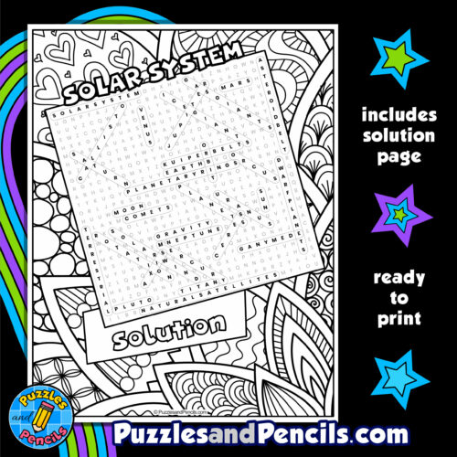 Solar system word search puzzle activity page space wordsearch made by teachers