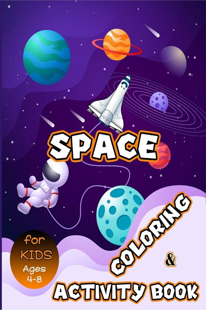Buy space colorg and activity book for kids ages