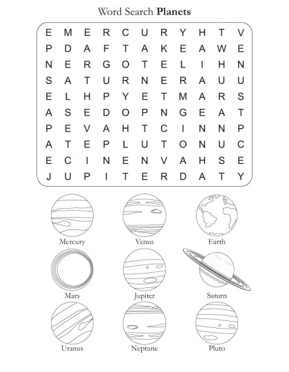 Word search puzzle planets download free word search puzzle planets for kids planet for kids kids word search solar system worksheets