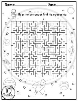 Solar system worksheets planets worksheets word search and maze solar system worksheets solar system maze