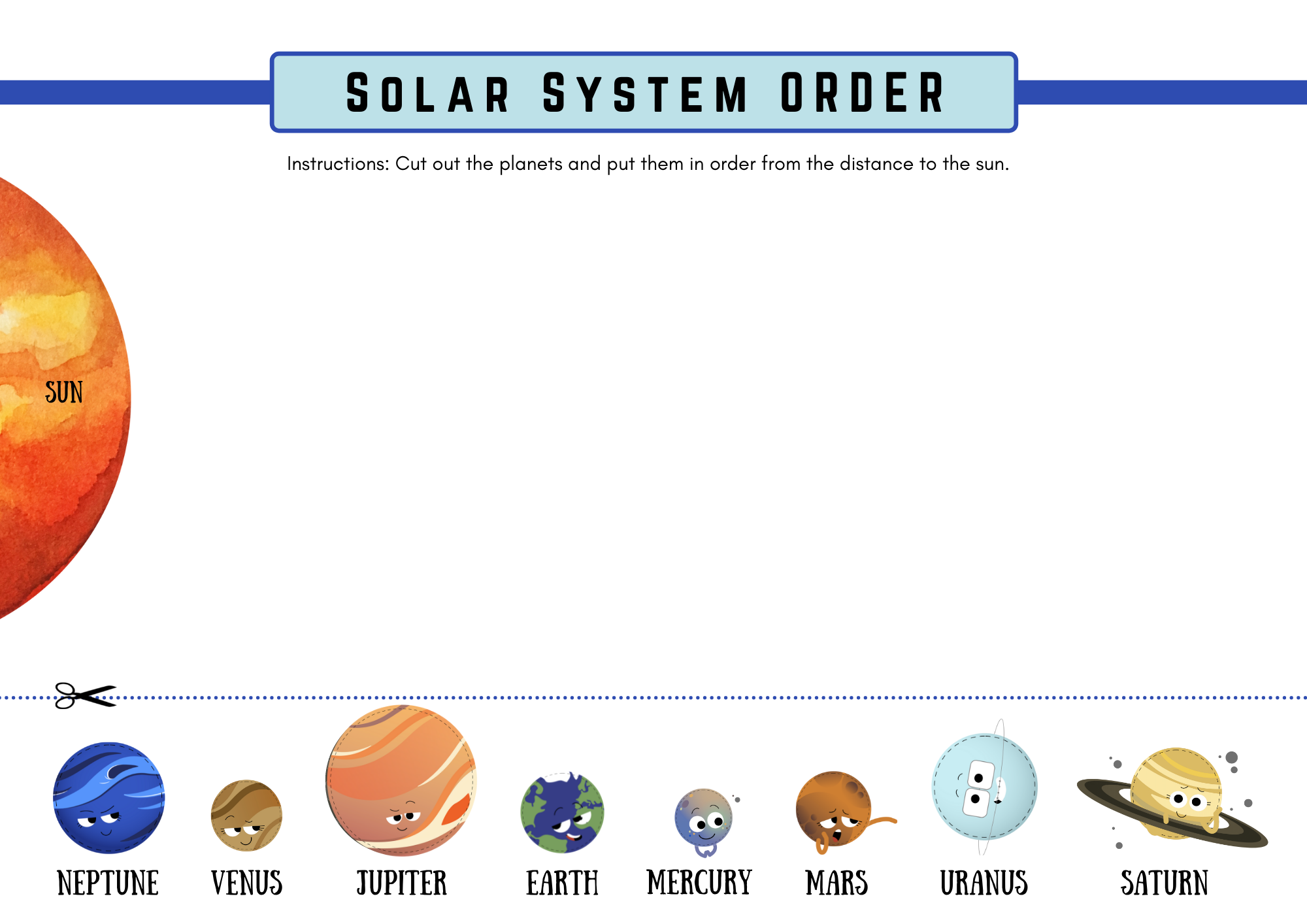 Solar system learning packet â hopscotch
