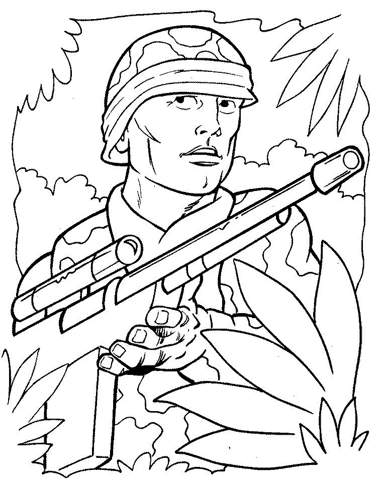 Free printable army coloring pages for kids